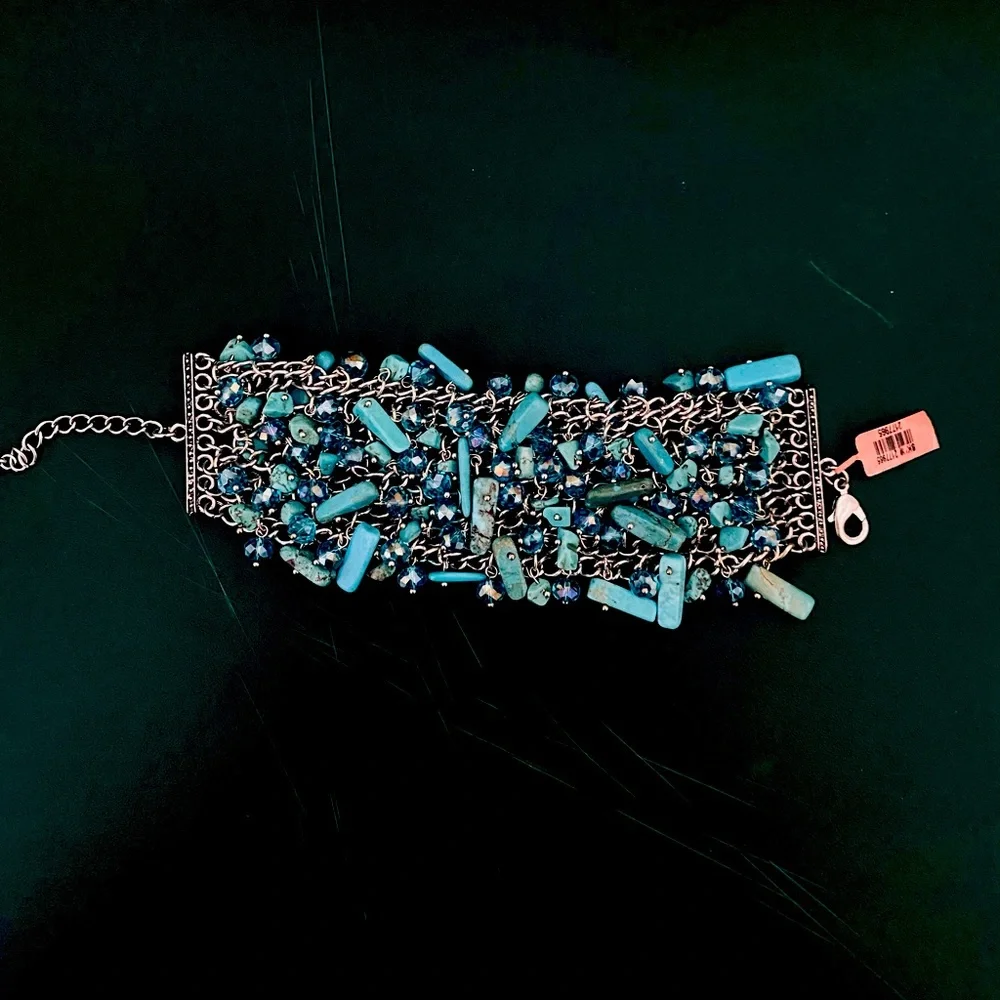 BRACELET WITH TURQUOISE - Picture 1 of 3